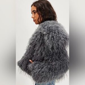 Free People  Moonlight Faux Fur Jacket $168